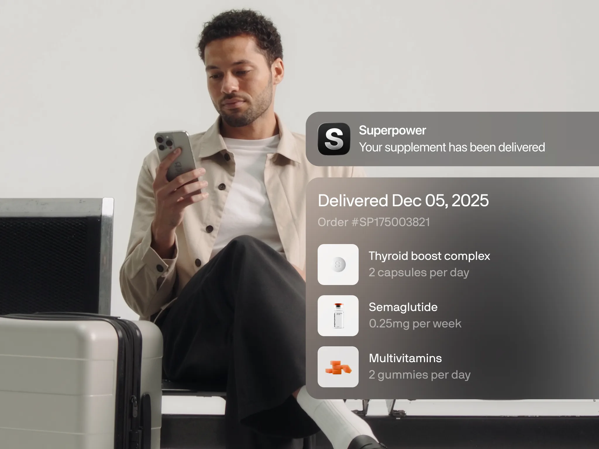 A member reading her personalized heart-health plan in the Superpower app